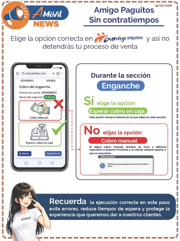 Amigo Paguitos sin contratiempos