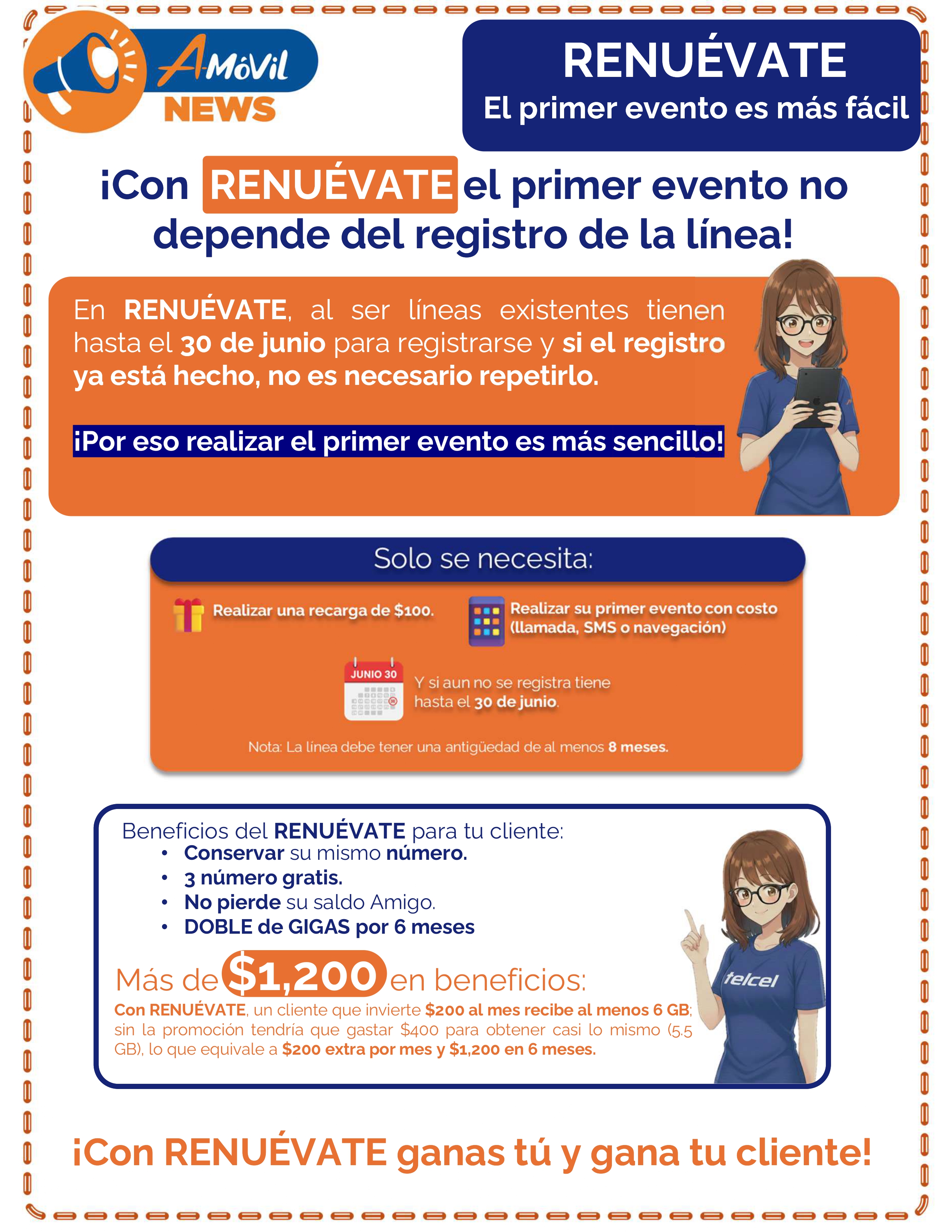 Renuévate El primer evento es más fácil