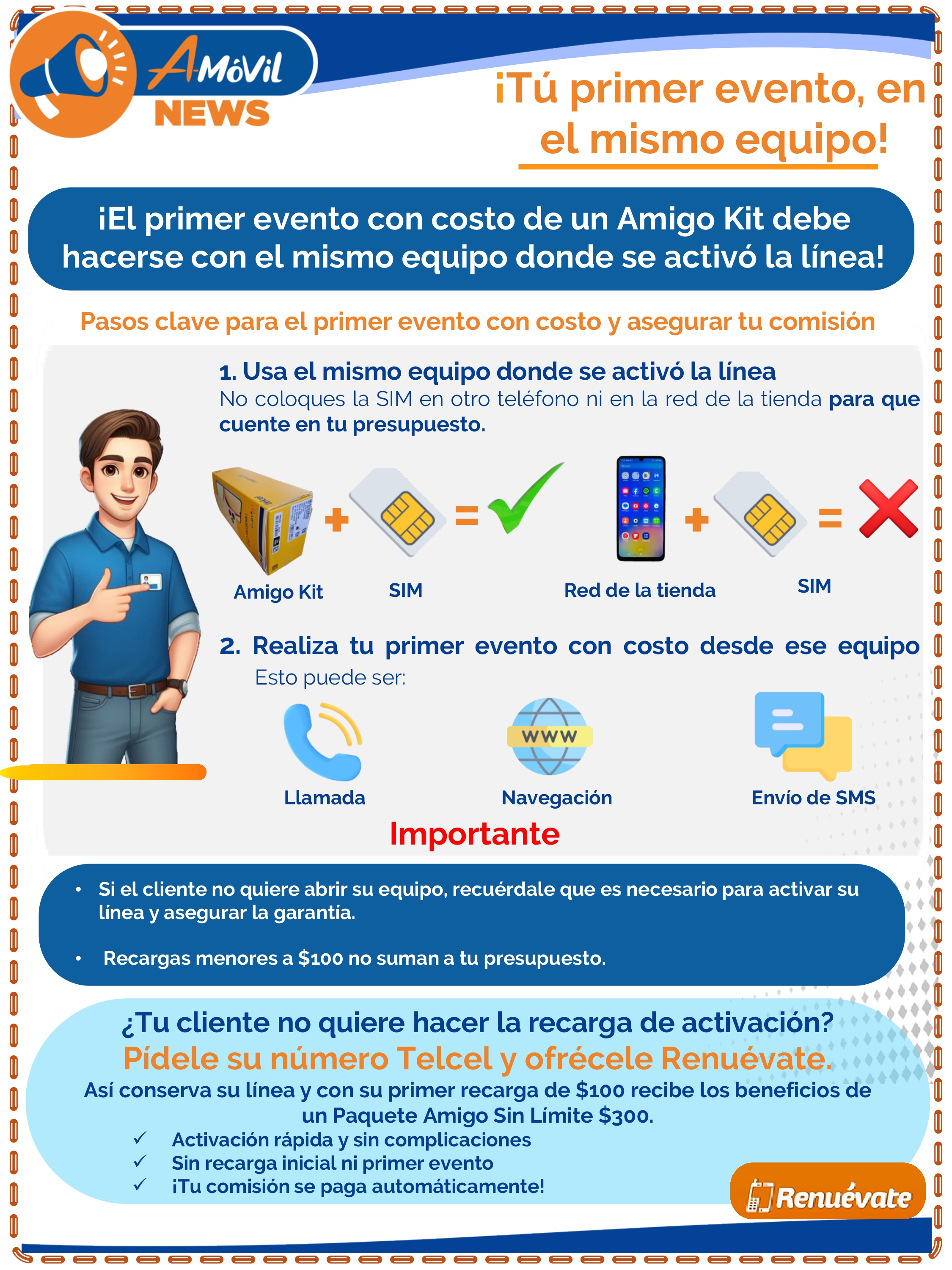 Tu primer evento en el mismo equipo