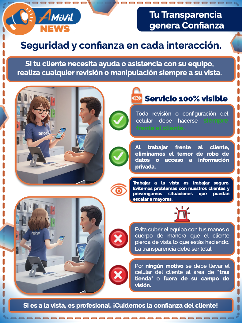 Tu transparencia genera confianza