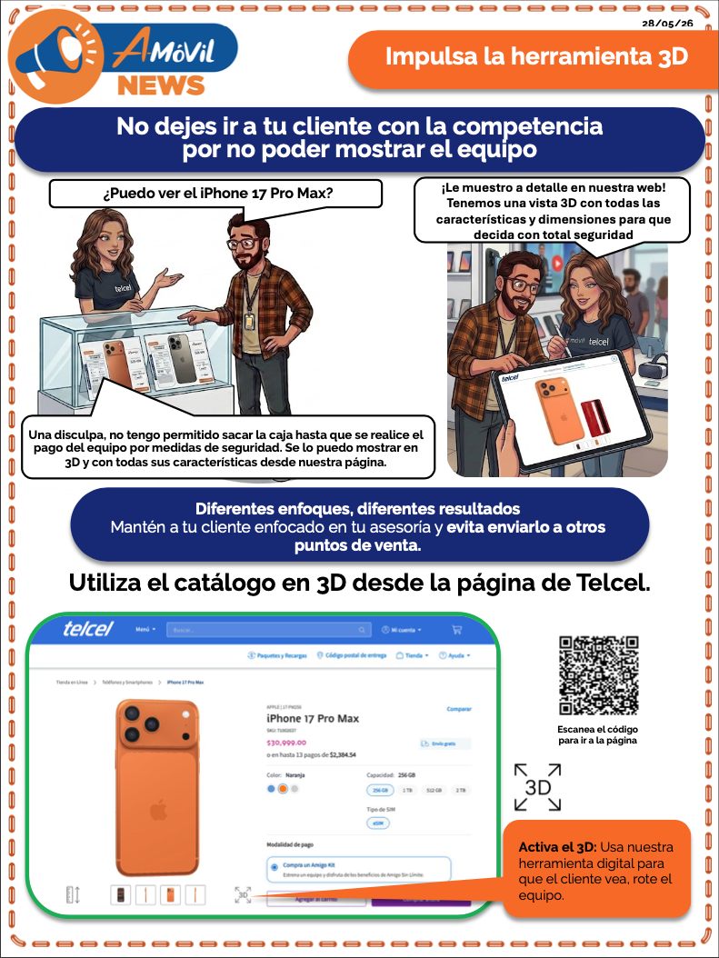Impulsa la herramienta 3D