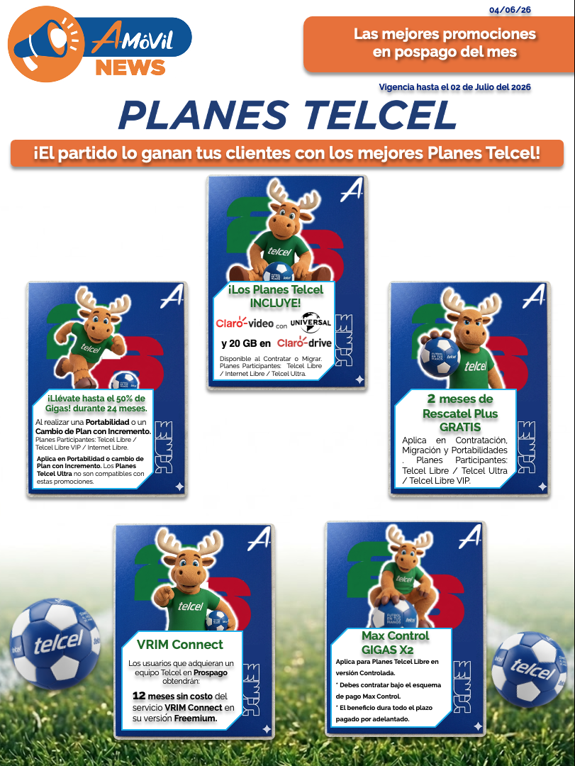 Las mejores Promociones en Pospago del mes