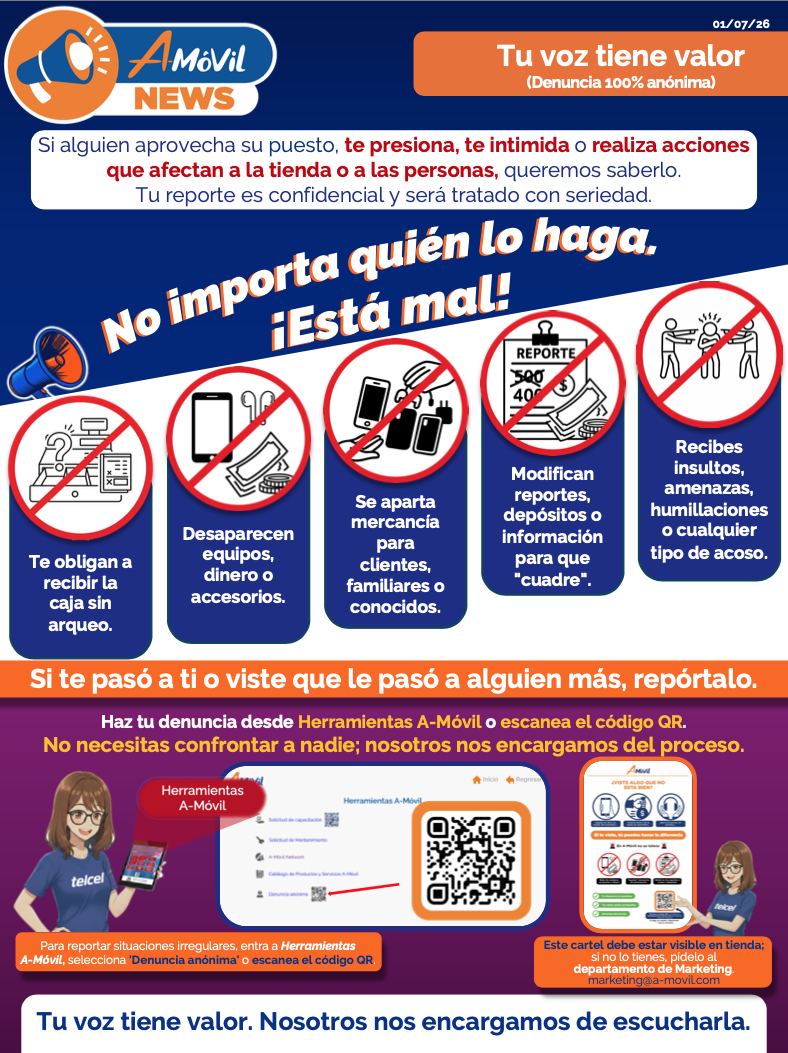 Tu voz tiene valor (Denuncia 100% anónima)