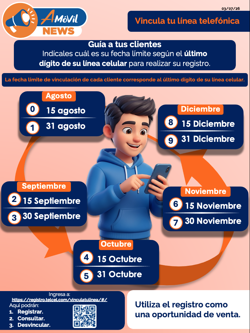 Vincula tu línea telefónica