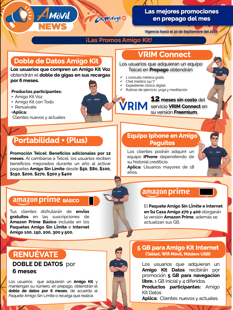 Las mejores promociones en prepago del mes