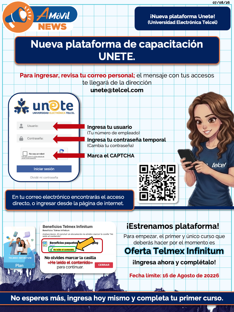 Nueva plataforma UNETE