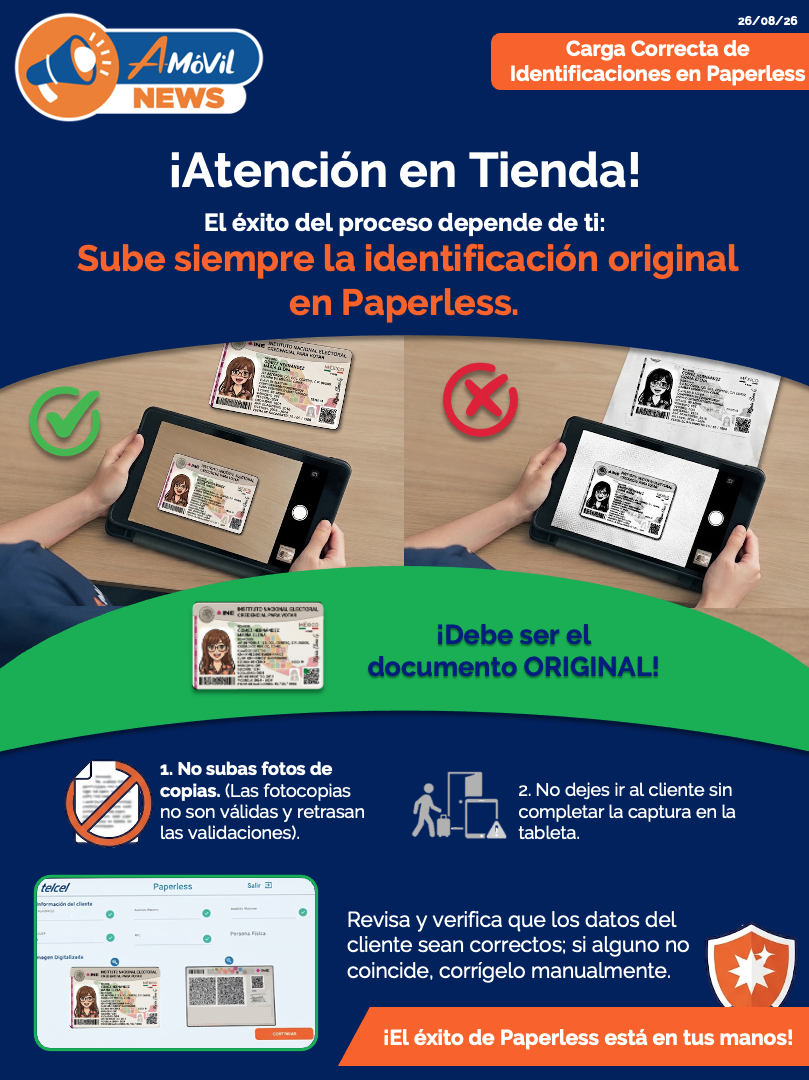 Carga Correcta de Identificaciones en Paperless