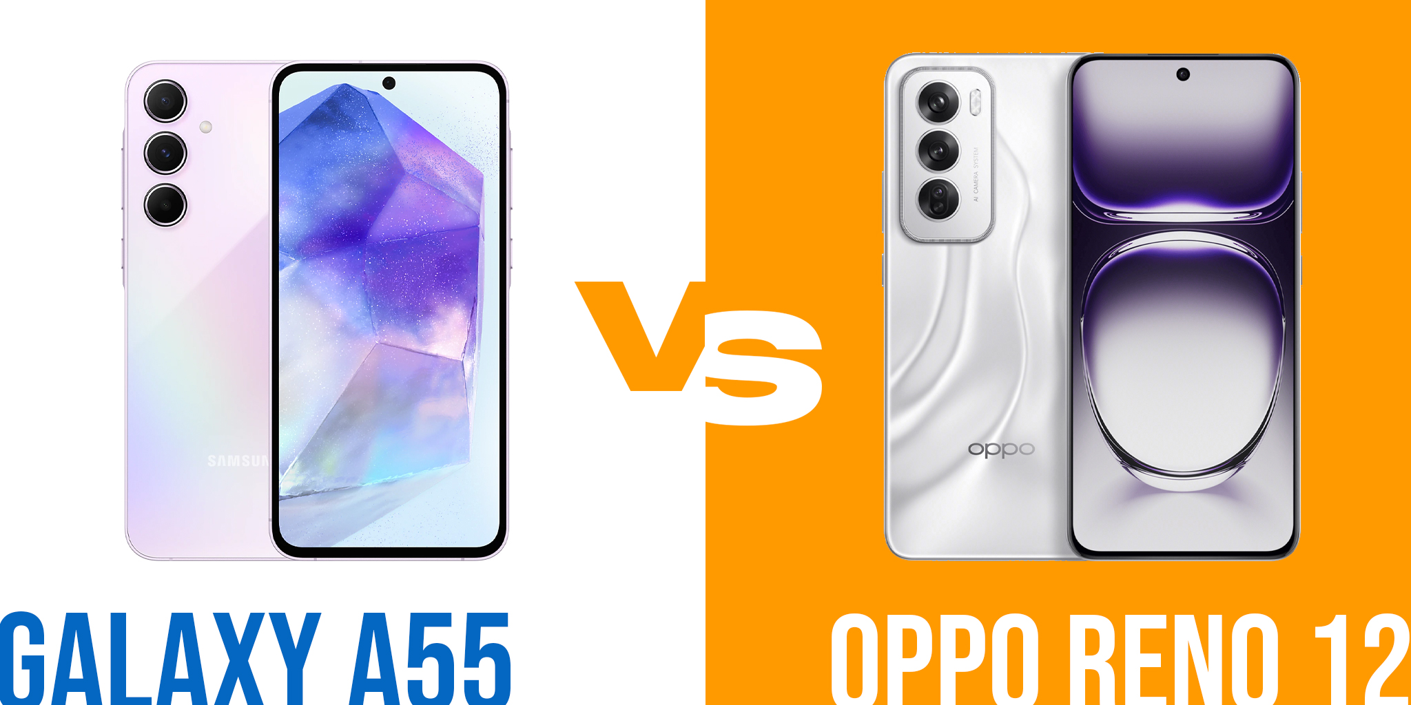 En este momento estás viendo ¿Cuál es tu match? Oppo Reno 12 o Samsung Galaxy A55